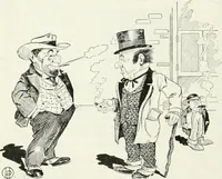 An illustration from Caricature; wit and humor of a nation in picture, song and story (1911)