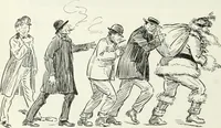 An illustration from Caricature; wit and humor of a nation in picture, song and story (1911)