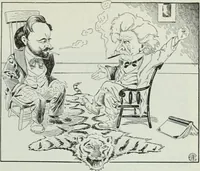 An illustration from Caricature; wit and humor of a nation in picture, song and story (1911)