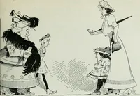 An illustration from Caricature; wit and humor of a nation in picture, song and story (1911)