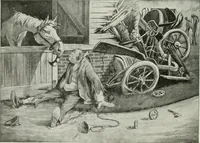 An illustration from Caricature; wit and humor of a nation in picture, song and story (1911)