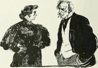 An illustration from Caricature; wit and humor of a nation in picture, song and story (1911)