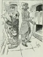 An illustration from Caricature; wit and humor of a nation in picture, song and story (1911)