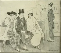 An illustration from Caricature. Wit and humor of a nation in picture, song and story (1914)