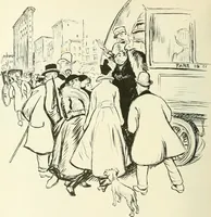 An illustration from Caricature. Wit and humor of a nation in picture, song and story (1914)
