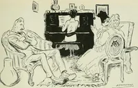 An illustration from Caricature. Wit and humor of a nation in picture, song and story (1914)