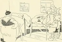 An illustration from Caricature. Wit and humor of a nation in picture, song and story (1914)