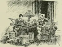 An illustration from Caricature. Wit and humor of a nation in picture, song and story (1914)