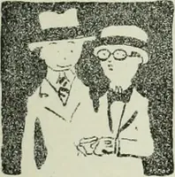 An illustration from Caricature. Wit and humor of a nation in picture, song and story (1914)