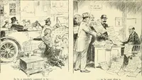 An illustration from Caricature. Wit and humor of a nation in picture, song and story (1914)