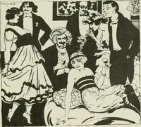 An illustration from Caricature. Wit and humor of a nation in picture, song and story (1914)