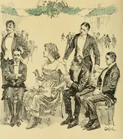 An illustration from Caricature. Wit and humor of a nation in picture, song and story (1914)