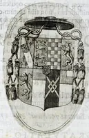 An illustration from Carmina marmoribus Arundelianis fortasse perenniora : in promotione ad sacram purpuram eminentissimi & reuerendissimi principis, Philippi Thomae Houuardi, ex Norfolciae ducibus, & comitibus Arundeliae &c. S.R.E. cardinalis (1676)