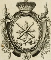 An illustration from Caroli Gustavi Heraei sacrae caes., majest., consiliarii, & rei antiquae, nec non feriundis numismatibus praefecti, Inscriptiones et symbola varii argumenti (1734)