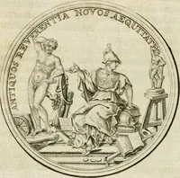 Picture 3 of 77 from Caroli Gustavi Heraei sacrae caes., majest., consiliarii, & rei antiquae, nec non feriundis numismatibus praefecti, Inscriptiones et symbola varii argumenti (1734), leaf 17