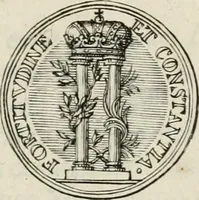 An illustration from Caroli Gustavi Heraei sacrae caes., majest., consiliarii, & rei antiquae, nec non feriundis numismatibus praefecti, Inscriptiones et symbola varii argumenti (1734)