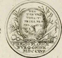 Picture 20 of 77 from Caroli Gustavi Heraei sacrae caes., majest., consiliarii, & rei antiquae, nec non feriundis numismatibus praefecti, Inscriptiones et symbola varii argumenti (1734), leaf 46