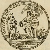 Picture 25 of 77 from Caroli Gustavi Heraei sacrae caes., majest., consiliarii, & rei antiquae, nec non feriundis numismatibus praefecti, Inscriptiones et symbola varii argumenti (1734), leaf 56