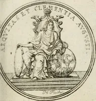 Picture 36 of 77 from Caroli Gustavi Heraei sacrae caes., majest., consiliarii, & rei antiquae, nec non feriundis numismatibus praefecti, Inscriptiones et symbola varii argumenti (1734), leaf 76