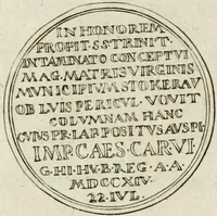 Picture 38 of 77 from Caroli Gustavi Heraei sacrae caes., majest., consiliarii, & rei antiquae, nec non feriundis numismatibus praefecti, Inscriptiones et symbola varii argumenti (1734), leaf 80