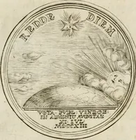 An illustration from Caroli Gustavi Heraei sacrae caes., majest., consiliarii, & rei antiquae, nec non feriundis numismatibus praefecti, Inscriptiones et symbola varii argumenti (1734)