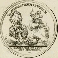 Picture 44 of 77 from Caroli Gustavi Heraei sacrae caes., majest., consiliarii, & rei antiquae, nec non feriundis numismatibus praefecti, Inscriptiones et symbola varii argumenti (1734), leaf 92