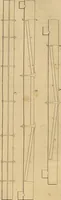 An illustration from The carpenter's new guide: being a complete book of lines for carpentry and joinery. Treating fully on practical geometry, soffits, brick and plaster groins ... with a great variety of designs for roofs, trussed girders ... with many other things entirely new: the whole founded on true geometrical principles; the theory and practice well explained and fully exemplified on eighty-four copper-plates; including some observations and calculations on the strength of timber (1830)