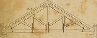 An illustration from The carpenter's new guide: being a complete book of lines for carpentry and joinery. Treating fully on practical geometry, soffits, brick and plaster groins ... with a great variety of designs for roofs, trussed girders ... with many other things entirely new: the whole founded on true geometrical principles; the theory and practice well explained and fully exemplified on eighty-four copper-plates; including some observations and calculations on the strength of timber (1830)