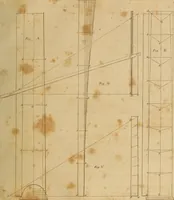 An illustration from The carpenter's new guide: being a complete book of lines for carpentry and joinery. Treating fully on practical geometry, soffits, brick and plaster groins ... with a great variety of designs for roofs, trussed girders ... with many other things entirely new: the whole founded on true geometrical principles; the theory and practice well explained and fully exemplified on eighty-four copper-plates; including some observations and calculations on the strength of timber (1830)