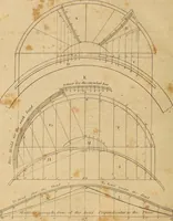 An illustration from The carpenter's new guide: being a complete book of lines for carpentry and joinery. Treating fully on practical geometry, soffits, brick and plaster groins ... with a great variety of designs for roofs, trussed girders ... with many other things entirely new: the whole founded on true geometrical principles; the theory and practice well explained and fully exemplified on eighty-four copper-plates; including some observations and calculations on the strength of timber (1830)