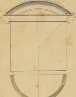 An illustration from The carpenter's new guide: being a complete book of lines for carpentry and joinery. Treating fully on practical geometry, soffits, brick and plaster groins ... with a great variety of designs for roofs, trussed girders ... with many other things entirely new: the whole founded on true geometrical principles; the theory and practice well explained and fully exemplified on eighty-four copper-plates; including some observations and calculations on the strength of timber (1830)