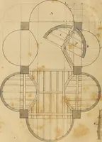 An illustration from The carpenter's new guide: being a complete book of lines for carpentry and joinery. Treating fully on practical geometry, soffits, brick and plaster groins ... with a great variety of designs for roofs, trussed girders ... with many other things entirely new: the whole founded on true geometrical principles; the theory and practice well explained and fully exemplified on eighty-four copper-plates; including some observations and calculations on the strength of timber (1830)