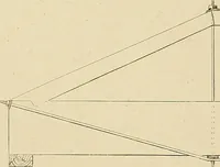 An illustration from The carpenter's new guide; a complete book of lines for carpentry and joinery, treating fully on practical geometry, soffits, groins, niches, roofs, and domes, and containing a great variety of original designs. Also a full exemplification of the theory and practice of stair building, cornices, mouldings, and dressings of every description. Including also some observations and calculations on the strength of timber (1854)