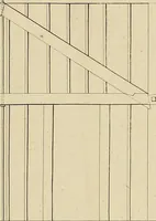 An illustration from The carpenter's new guide; a complete book of lines for carpentry and joinery, treating fully on practical geometry, soffits, groins, niches, roofs, and domes, and containing a great variety of original designs. Also a full exemplification of the theory and practice of stair building, cornices, mouldings, and dressings of every description. Including also some observations and calculations on the strength of timber (1854)