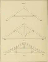 An illustration from The carpenter's new guide; a complete book of lines for carpentry and joinery, treating fully on practical geometry, soffits, groins, niches, roofs, and domes, and containing a great variety of original designs. Also a full exemplification of the theory and practice of stair building, cornices, mouldings, and dressings of every description. Including also some observations and calculations on the strength of timber (1854)