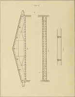 An illustration from The carpenter's new guide; a complete book of lines for carpentry and joinery, treating fully on practical geometry, soffits, groins, niches, roofs, and domes, and containing a great variety of original designs. Also a full exemplification of the theory and practice of stair building, cornices, mouldings, and dressings of every description. Including also some observations and calculations on the strength of timber (1854)