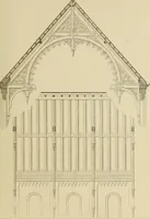 An illustration from The carpenter's new guide; a complete book of lines for carpentry and joinery, treating fully on practical geometry, soffits, groins, niches, roofs, and domes, and containing a great variety of original designs. Also a full exemplification of the theory and practice of stair building, cornices, mouldings, and dressings of every description. Including also some observations and calculations on the strength of timber (1854)