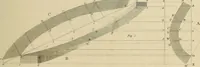 An illustration from The carpenter's new guide; a complete book of lines for carpentry and joinery, treating fully on practical geometry, soffits, groins, niches, roofs, and domes, and containing a great variety of original designs. Also a full exemplification of the theory and practice of stair building, cornices, mouldings, and dressings of every description. Including also some observations and calculations on the strength of timber (1854)