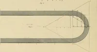 An illustration from The carpenter's new guide; a complete book of lines for carpentry and joinery, treating fully on practical geometry, soffits, groins, niches, roofs, and domes, and containing a great variety of original designs. Also a full exemplification of the theory and practice of stair building, cornices, mouldings, and dressings of every description. Including also some observations and calculations on the strength of timber (1854)