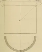 An illustration from The carpenter's new guide; a complete book of lines for carpentry and joinery, treating fully on practical geometry, soffits, groins, niches, roofs, and domes, and containing a great variety of original designs. Also a full exemplification of the theory and practice of stair building, cornices, mouldings, and dressings of every description. Including also some observations and calculations on the strength of timber (1854)
