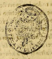 An illustration from Carta al Excmo. señor don Baltasar de la Cueva, ; conde del Castellar, marques de Malagon, virrey, gouernador, y capitan general de los Reynos del Peru, Tierrafirme, y Chile. Por el doctor don Diego Andres Rocha, alcalde del Crimen de la Real Audiencia de los Reyes. En que se tratan algunos discursos tocantes a la milicia christiana. (1675)
