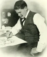 An illustration from Cartoons by Bradley, cartoonist of the Chicago Daily News; (1917)