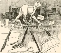 Picture 11 of 118 from Cartoons by Bradley, cartoonist of the Chicago Daily News; (1917), leaf 42