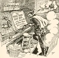 Picture 18 of 118 from Cartoons by Bradley, cartoonist of the Chicago Daily News; (1917), leaf 48