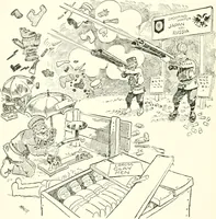An illustration from Cartoons by Bradley, cartoonist of the Chicago Daily News; (1917)