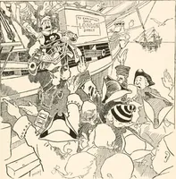 An illustration from Cartoons by Bradley, cartoonist of the Chicago Daily News; (1917)
