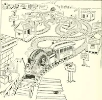 An illustration from Cartoons by Bradley, cartoonist of the Chicago Daily News; (1917)