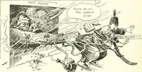 An illustration from Cartoons by Bradley, cartoonist of the Chicago Daily News; (1917)