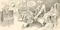 An illustration from Cartoons by Bradley, cartoonist of the Chicago Daily News; (1917)