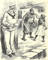 An illustration from Cartoons : Selected from the pages of "Punch" (1901)